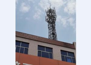 Quality Steel Pipe Rooftop Telecommunication Tower Meet ASTM A123 Standard wholesale