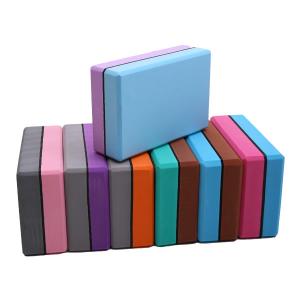Quality 40 Degree 23*15*7.5cm Yoga Exercise Equipment Two Color Eva Yoga Brick wholesale