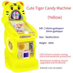 Quality sweet candy claw machine grabber Enchanting Tiger Colorful Candy Dispenser wholesale