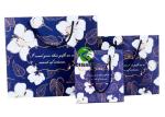 Party Blue Paper Bags With Handles , Luxury Recycled Paper Shopping Bags