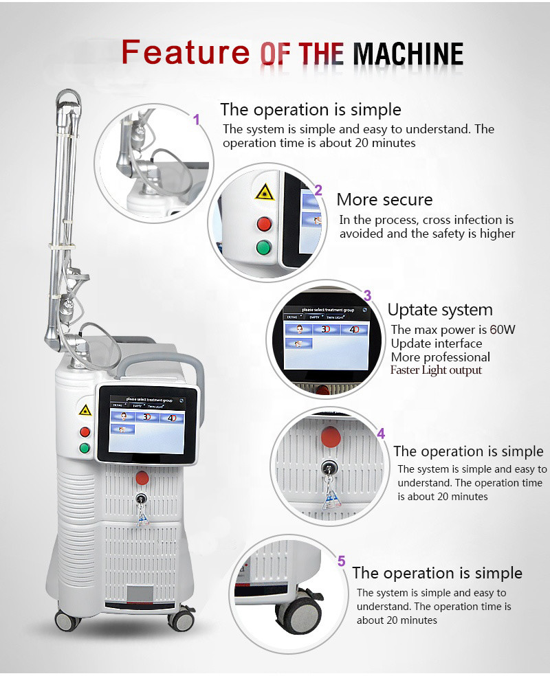 Continuous Fotona Fractional Co2 Laser Beauty Machine For Dark Circles
