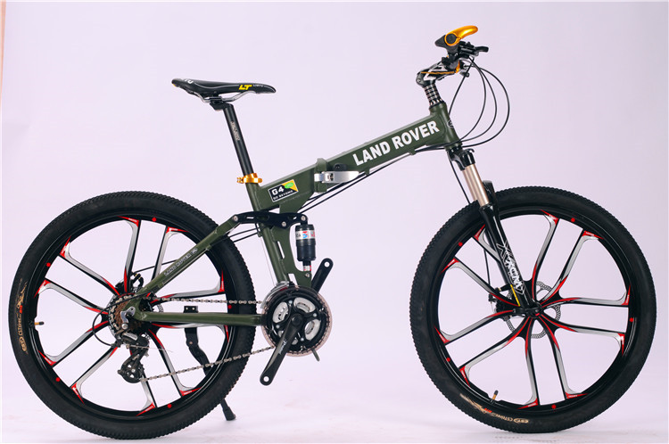 Made in China Shimano hydraulic disc brake 27 speed aluminium alloy folding travel mountain bike