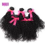 Virgin Peruvian Natural Wave Hair Kinky Curly Weave Human Hair Bundles