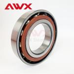 Customized Accuracy Miniature Angular Contact Bearings Pressed Steel Cage P6 P5