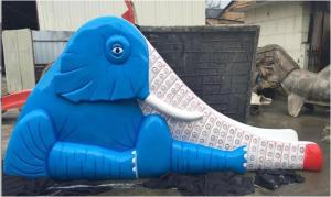 Quality Elephant Fiberglass Swimming Pool Water Slide Aqua Play Equipment wholesale