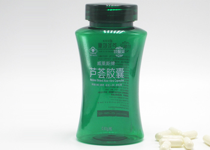 5oz 150cc Green PET Plastic Healthcare Packaging Bottles With Flip Top Cap
