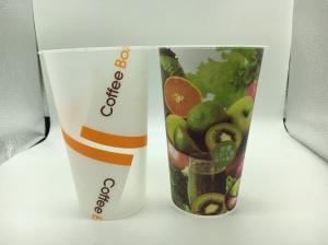 Quality Advertising Logo custom printed plastic cups / plastic drinking cup FDA certificate wholesale
