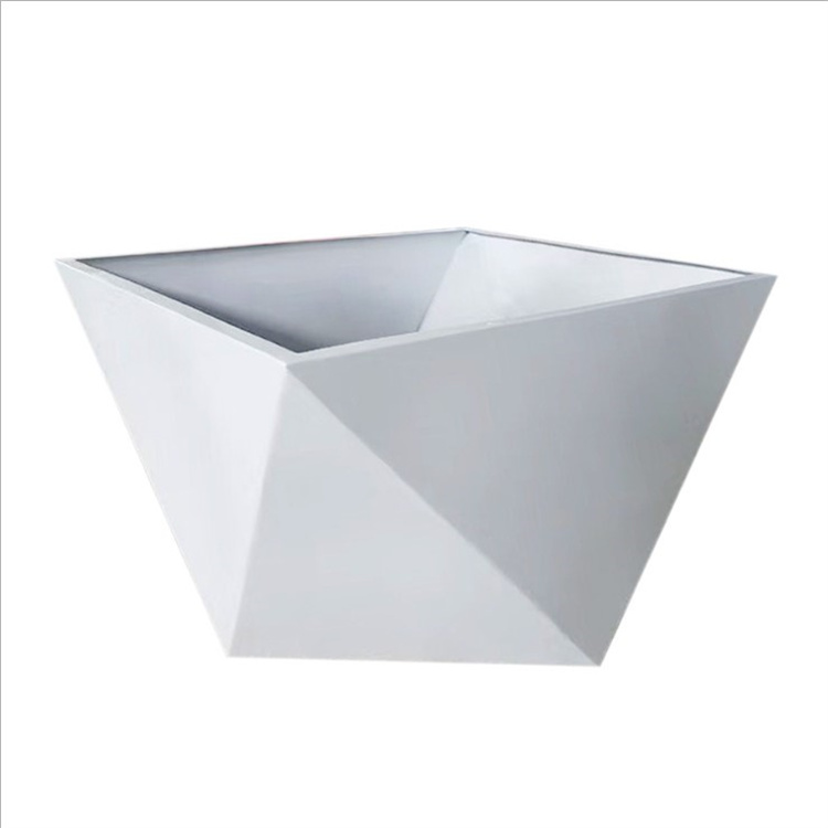 Rectangular outdoor modern large flower pots square planters
