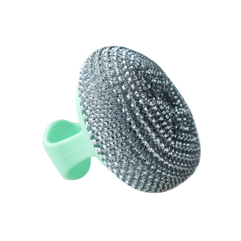 Wear Resistance Metal Scourer With Handle Multifunctional Fast Drying