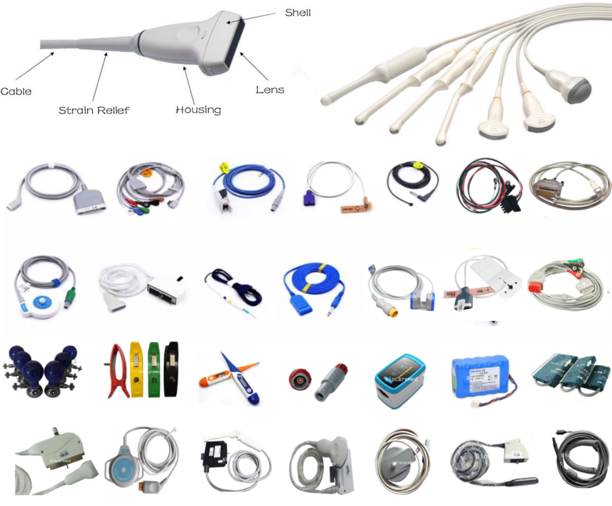 Hitachi/Aloka/Mindray/Landwind/Edan Compatible Ultrasound Transducer