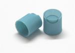 Purple / Blue Clear Plastic Caps , Light Pressure Plastic Container Caps