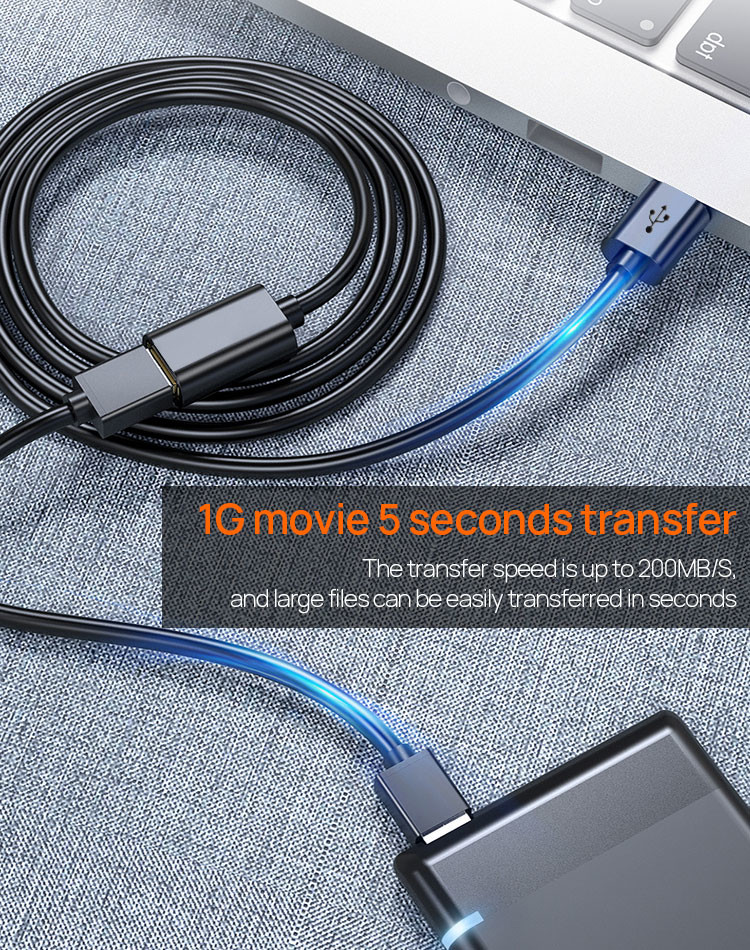 Non Toxic Printer Cable Extension Cord 2M Male To Female Extension Cable