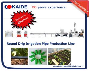 Quality Round Drip Irrigation Pipe Production Line Speed up to 60m/min high speed wholesale