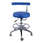 Height Adjustable Hospital Furniture Chair Micro Fiber Leather Round Shape
