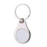 Personalized Blank Metal Sublimation Keyrings DIY Keychain Pendant For