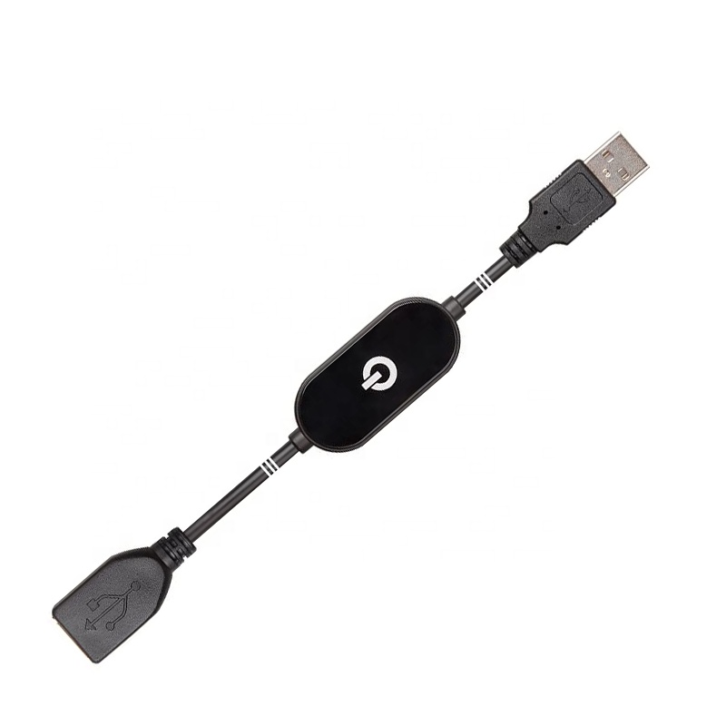 Dimmer Switch Male to Female 5.5x2.1mm DC Extension Cable for Led Strip Lights Lamps