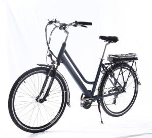 Quality 28 Inch Mid Drive Electric Bicycles With LCD Display Rear Carrier Battery Position wholesale