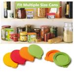 Silicone Pet Food Can Covers Customized Silicone Products Red Orange