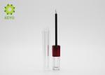 Square Crystal Empty Eyeliner Tubes , Clear Plastic Mascara Empty Container