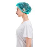 Food processing Non Woven Bouffant Cap OZONE Disinfecting