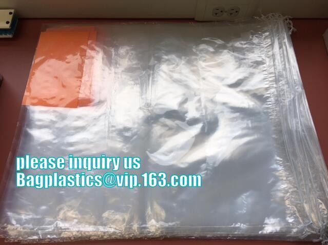 commercial clear pe ldpe poly hotel laundry roll up suit garment packaging dry cleaning cover plastic polythene bag for