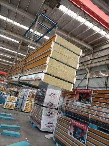 Cheap Exterior Thermal Insulated Rockwool Sandwich Panel Soundproof Custom for sale
