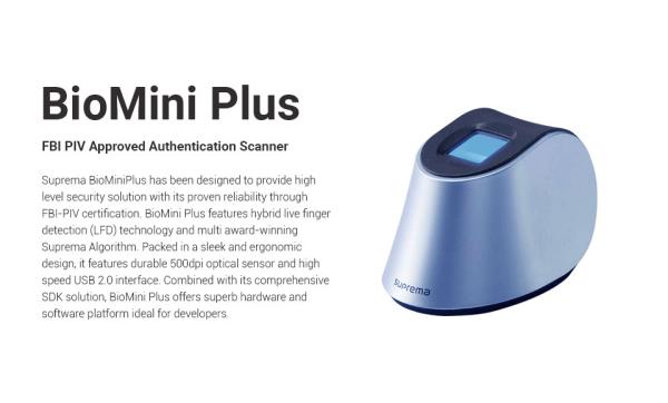 Cheap BioMini Plus Suprema Biometric Fingerprint Reader for sale