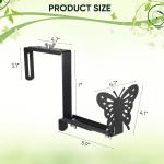 Outdoor Patio Garden Fence Pergola Balcony Metal Hanging Flower Pot Stand