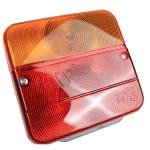 Red And Amber Color Trailer Lamps Waterproof Trailer Tail Lights PC Material