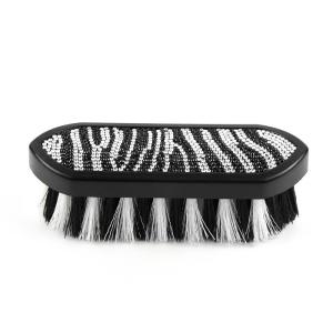 Quality Crystal Bling Horse Grooming Items With Zebra Pattern For Animal Body Cleaning wholesale