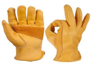 Quality Construction Leather Safety Gloves , Split Leather Work Gloves S - 2XL wholesale