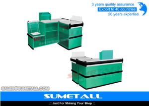 Quality Automatic Quick Check Retail Checkout Counter / Store Checkout Counter Stainless Steel wholesale