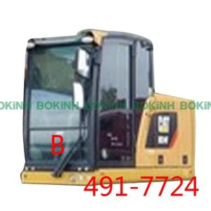 Quality 491-7724 CATERPILLAR Excavator Window Glass Front Down B Tempered Glass wholesale