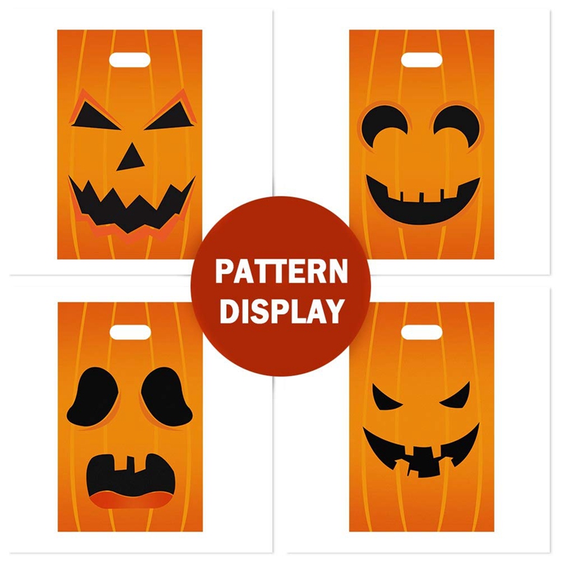 Gravure Printing PE PP Halloween Pumpkin Bags 30 Micron For Candy