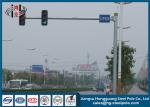 Hot Dip Galvanization Material Q345 Traffic Light Pole 6M Height Traffic Light