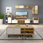 Luxury Small Wooden Center Tables Anti Scratch Office / Living Room Furniture