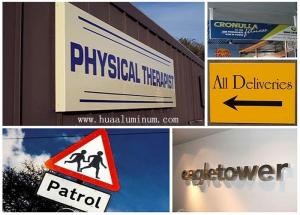 Quality Outside 4x8 Aluminum Composite Sign Board Flat Surface For Gallery wholesale