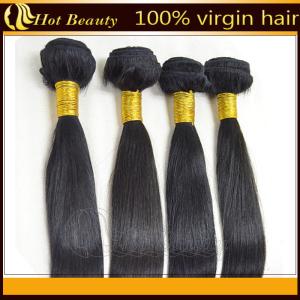 Quality Black Virgin Brazilian Remy Human Hair Straight wholesale