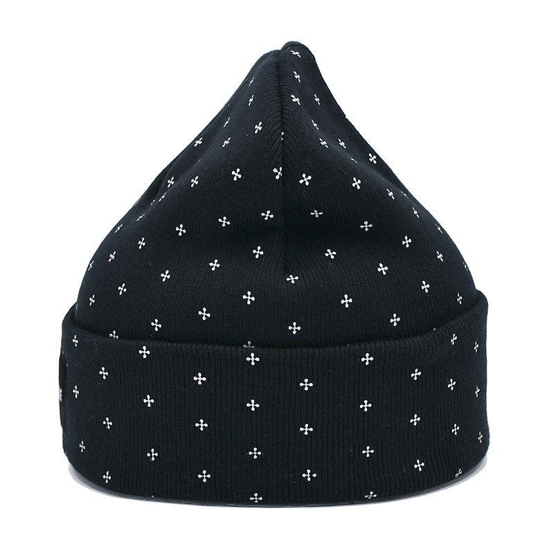 58CM Unisex Knit Beanie Hats Customization Fabric Common Fashion Design