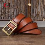 Standard Width Retro Style Genuine Leather Belt For Men 3 Color