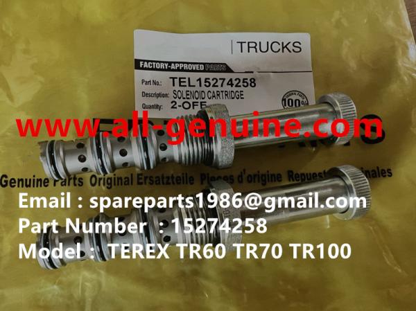 TEREX 15274258 CARTRIDGE SOLENOID NHL RIGID DUMP TRUCK TR35 TR50 TR60 TR100