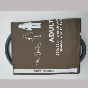 Quality Adult Thigh Single NIBP Cuffs With Bladder 46 - 66cm Length Coffee Color wholesale