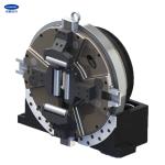 Precision Pneumatic Rotary Chuck , 4 Jaw Through Hole Chuck