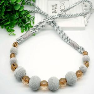 Quality Delicate custom beads curtain tieback for home decoration wholesale
