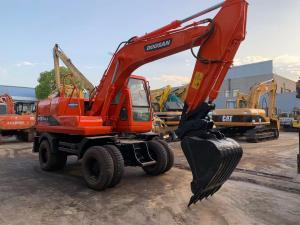Quality Doosan DH150 Used Wheel Excavator Moving By Tires wholesale