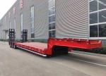 2180mm Tread Tri-Axles Low Bed Semi Trailer for Heavy Equipment Transportation