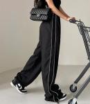 Oem Apparel Manufacturers Women'S High Waist Loose Drawstring Hem Casual Pants