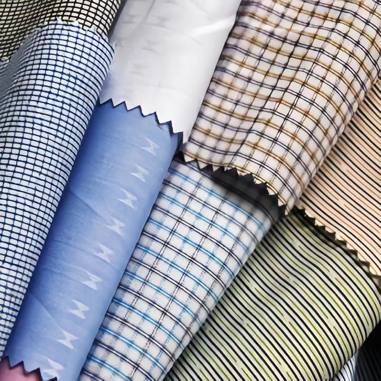 Anti-Static Combed Cotton Fabric for Women's Dress Garment in Africa Plaid Style