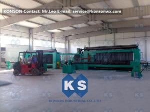 China Twisting Metal Wire Hexagonal Gabion Mesh Weaving Machine , 4300mm Double Rack Drive on sale