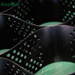 Black HDPE Geocell 200mm Height 445mm Welding Space For Retaining Walls River